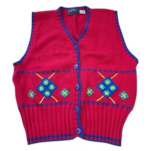 Vintage BellePointe Sport Women's Large Golf Sweater Vest